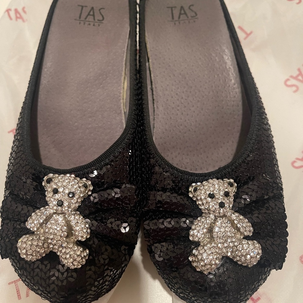 Crystal Bear Platform Mules shoes